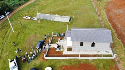 Inauguração de Capela dedicada a Santa Bárbara marca momento de fé em Laranjeiras do Sul